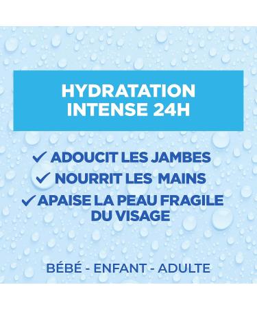Mixa Intensive Dry Skin - Fresh and Melting Cream with Pure Hyaluronic Acid - Multi Use - Face Body Hands Feet - 24-Hour Hydration - Fast Penetration - Hypoallergenic - Pack of 2 - Buy Online on GoSupps.com