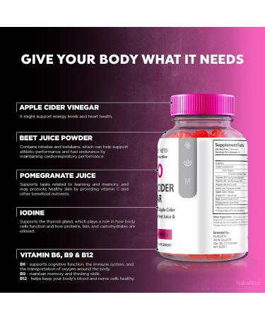 Buy 2 Pack Pure Keto Luxe ACV Gummies - All Natural Apple Cider Vinegar 1000MG | Keto + ACV Gummy Reviews - Buy Online on GoSupps.com