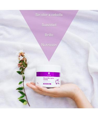 Valquer Onion Hair Mask with Macadamia Oil - 300ml | Reduce Fat Stimulate & Nourish All Hair Types | Antioxidative Formula for Healthier Hair - Buy Online on GoSupps.com