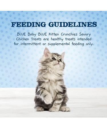 Blue Buffalo Baby Blue Crunchies Natural Savory Chicken Kitten Treats - 2oz Pack - Buy Online on GoSupps.com