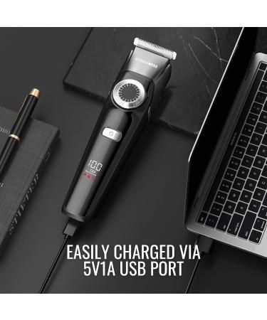 BarberBoss 3 in 1 Facial Grooming Kit Hair Detail & Beard Trimmer Men s Hair Clipper Precision Control Dial 4 Guide Combs USB Rechargeable LED Display 100% Waterproof QR-6086 - Buy Online on GoSupps.com