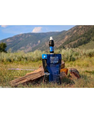 Sawyer SP129 Squeeze Water Filtration System with 2x 32 oz Pouches, Straw, and Hydration Pack Adapter - Buy Online on GoSupps.com