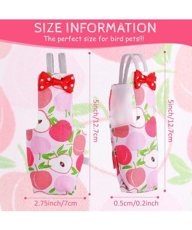 Nuanchu 6 Pieces Bird Diaper Washable Parrot Diapers Reusable Bird Flight Suit Diaper Waterproof Inner Layer Protective Parrot Nappy Clothes for Parakeet Parrot Mini Macaw Budgie Canary  Fruit Style Medium - Buy Online on GoSupps.com