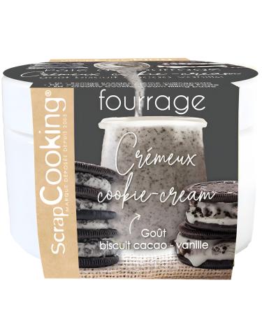 ScrapCooking - P te de Fourrage Cr meux Cookie Cream 200 g - Pour Fourrer Tablettes clairs Macarons G teaux B ches de No l Cookies Cheesecakes & P tisseries - 4636