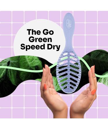 Wet Brush Speed Dry Hair Brush Purple - Vented Design & Ultra Soft HeatFlex Bristles - Go Green Detangler for Pain-Free Hair - Ergonomic Handle for Tangle-Free Styling - Buy Online on GoSupps.com