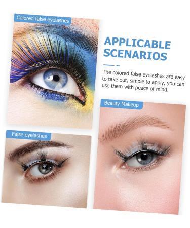 HAPINARY 3 Pairs False Lashes False Eyelashes Colored Lashes Makeup Fake Eyelashes Colored Fake Eyelashes Colored Eyelashes Cosplay Fake Lashes Fake Eyelash for Women Dense Fiber Set - Buy Online on GoSupps.com