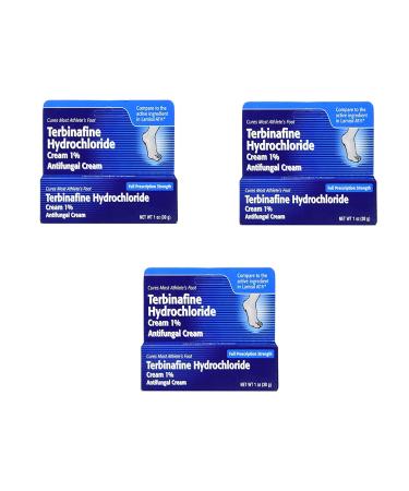 Terbinafine Hydrochloride AntiFungal Cream 1% (1 oz.) (3 Pack)