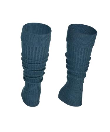 STEVEN Girl Cotton Calf Leg Warmers Rollable Warm and Comfortable Calves Undersuits for Kids Ribbed Fancy Stylish Perfect for Young Dancers JEANS