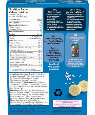 GERBER Stage 2 Rice Banana Baby Cereal 227 g - Buy Online on GoSupps.com