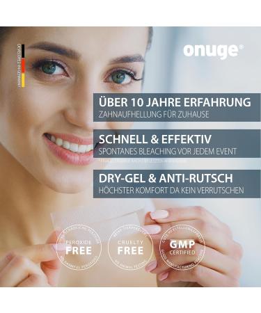 Onuge Bright White Teeth Whitening Strips - Peroxide-Free & Sensitive Teeth Safe - 56 Strips for 28 Days Whitening | Best Tooth Bleaching Solution - Buy Online on GoSupps.com