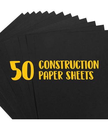 Crayola Black Construction Paper - 50 Count | Premium Art Supplies - Buy Online on GoSupps.com