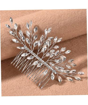 FRCOLOR Hair Comb Bridesmaid Hair Accessories Pearl Hair Accessories Flower Hair Clips for Women Hair Accessories for Women Pearl Tiara Women's Iron Rhinestones Rhinestone Hair - Buy Online on GoSupps.com