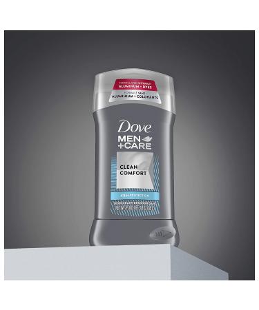 Dove Men+Care Clean Comfort Deodorant for Men 48-Hour Odor Protection, 3 Ounce (Pack of 4) - Buy Online on GoSupps.com