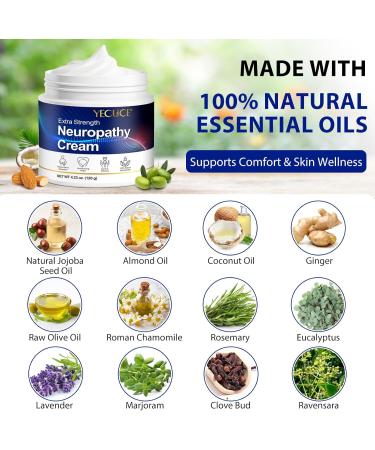 Cr me anti-neuropathie extra forte 120 g pour pieds mains jambes orteils dos soulagement des douleurs nerveuses musculaires et articulaires formule naturelle au gingembre et ace - Buy Online on GoSupps.com