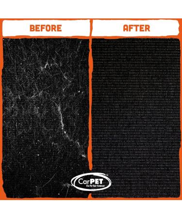 CarPET Pet Hair Remover for Home & Car Interior - Lifts & Removes Pet Hair Instantly - Works on All Animals - Orange - Buy Online on GoSupps.com