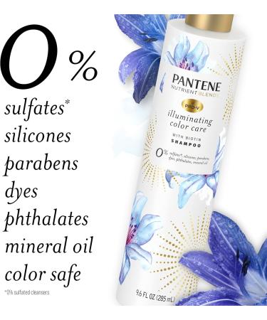 Pantene Sulfate Free Shampoo Illuminating Hair Color with Biotin Safe for Color Treated Hair Nutrient Blends 285 mL Shampoo (285 mL) - Buy Online on GoSupps.com