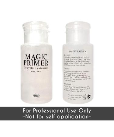 Amber Lash Magic Primer 180ml - Gentle Eyelash Extension Primer for Strong Adhesive Bonding | Removes Makeup Residue, Oil & Dust - Buy Online on GoSupps.com