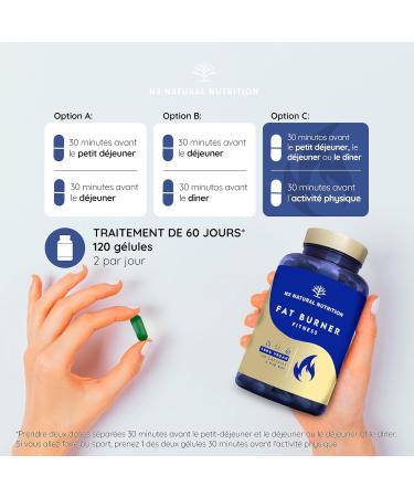 Capsules for Weight Loss | 100% Natural with Green Tea Guarana L-Carnitine and Green Coffee | Stimulates Thermogenesis | Vegan Certified | Made in the EU | N2 Natural Nutrition - Buy Online on GoSupps.com