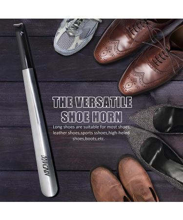 NINEMAX Long Handle Metal Shoe Horn 16.5 for Seniors, Men & Women (Pack of 2) - Buy Online on GoSupps.com