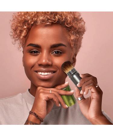 EcoTools Travel Kabuki Makeup Brush - Retractable Green Brush for Foundation, Blush, Bronzer & Powder - Travel Friendly & On The Go - 1 Count - Buy Online on GoSupps.com