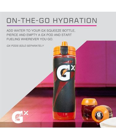 Gatorade Gx Hydration System - Non-Slip Neon Yellow Plastic Squeeze Bottles 30 Oz - Buy Online on GoSupps.com