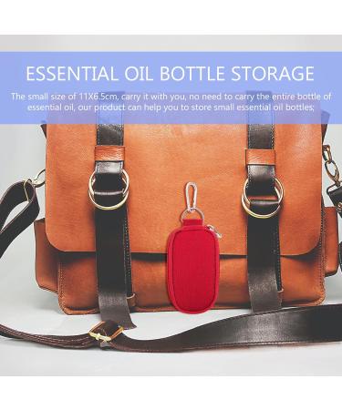 Buy Healifty Essential Oil Storage Bag | Red Oxford Cosmetic Case for Travel & Bottles - Buy Online on GoSupps.com