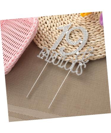 ibasenice 3pcs 19 Crystal Headpiece Pearl Headpiece Crystals Decor Birthday Cake Pick Food Decor Topper Appetizer Picks Rhinestone Cake Picks Food Decoration Supplies Cake Topper Cocktail - Buy Online on GoSupps.com