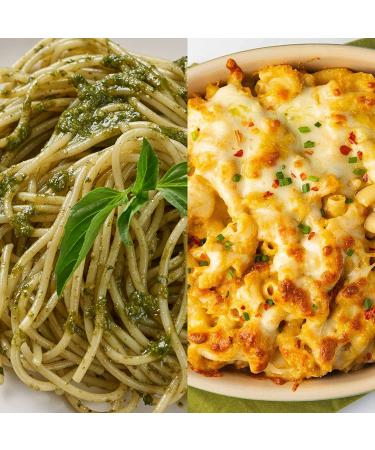 Fiber Gourmet Pasta Variety Pack - Spaghetti, Rotini, Penne, Elbows - Low Calorie & Fiber-Rich - Made in Italy - Non-GMO, Kosher, Vegan - 8oz Box x4 - Buy Online on GoSupps.com