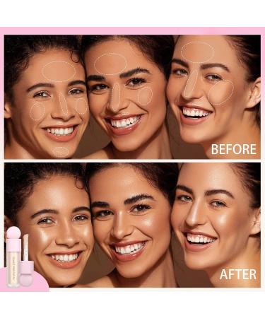 White Liquid Highlighter Shimmer Face Oil Glitter Makeup - Long Lasting Pigmented Formula for Face, Eyes, and Body - Buy Online on GoSupps.com