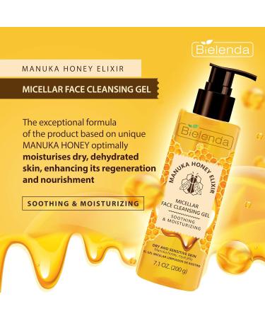 Buy Bielenda Manuka Honey Micellar Face Cleansing Gel - Best International Shipping - Gentle & Effective Cleansing - Buy Online on GoSupps.com