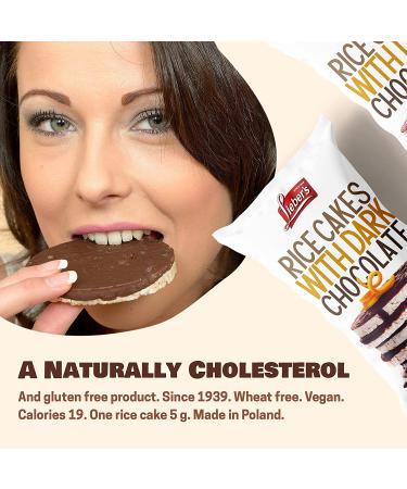 LIEBERS Dark Chocolate Rice Cakes - Kosher Certified, Dairy Free, Gluten Free Snack - Pack of 3 - Buy Online on GoSupps.com