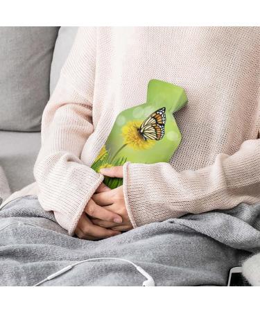 Butterfly Hot Water Bottle with Plush Cover - Ideal Hand Warmer for Adults & Kids | 26.5x15.3cm - Buy Online on GoSupps.com