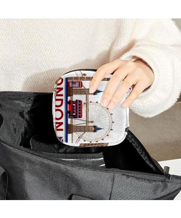 Buy Women's Bonds Storage Pockets Stillpad Holder London Landmark Portable Period Kit Bag | Chic & Stylish Feminine Product Bag - Buy Online on GoSupps.com