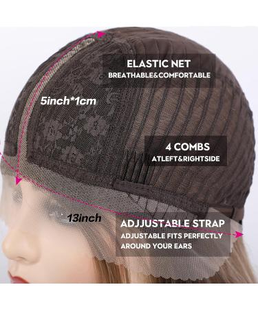 Alanhair Long Curly Wave Honey Brown Lace Wig for Women - Heat Resistant Synthetic Wig for Daily & Cosplay - Natural & Glueless - Buy Online on GoSupps.com