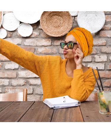 SATINIOR Women's 9-Piece Multicolor Braided Turban Cap Set - Pre-Tied Headscarf for Stylish Hair Coverage - One Size - Buy Online on GoSupps.com