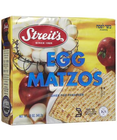 Streit's Egg Matzo Kosher For Passover 12 oz. (Single) 12 Ounce (Pack of 1)