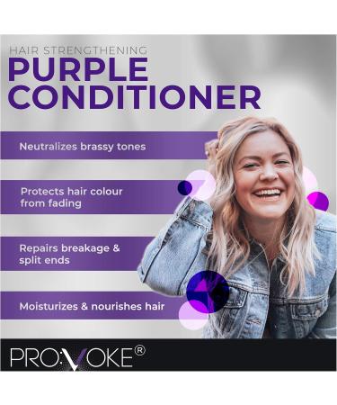 PRO:VOKE Purple Conditioner for Blonde Hair Repair Treatment 400 ml (Pack of 1) Z- Original - Buy Online on GoSupps.com