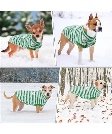 Warm Dog Sweater for Small Dogs - Plush Fleece Winter Coat (XL Green) | Cozy Puppy Sweaters for Dogs & Cats - Buy Online on GoSupps.com