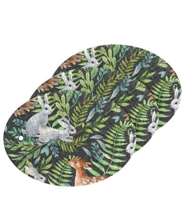 3-Pack Cleaning Kitchen Sponges Oval Animal Leaves Rabbit Kitchen Cellulose Dishwashing Wood Pulp Cotton