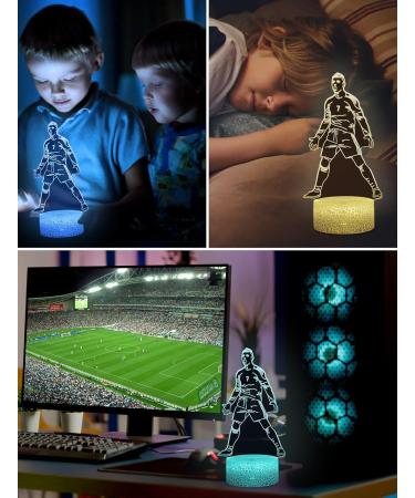 Magiclux 3D Illusion NO.7 Soccer Player Night Light 16 Colors Changing Dimmable with Remote Room Football Decor Lamp Desk Lamp for Football Fans Boys Girls Teens Men Birthday Christmas Gifts PT-Player #7 - Buy Online on GoSupps.com