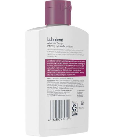 Lubriderm Advanced Therapy Moisturizing Lotion with Vitamins E and B5 Deep Hydration for Extra Dry Skin Non-Greasy Formula 6 fl. oz ( Pack of 8) - Buy Online on GoSupps.com