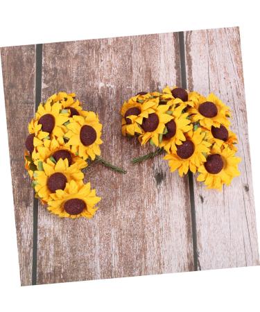 STOBAZA 2pcs 2 Sunflower Paper Wedding Bouquet Ramo De Flores Artificiales Fake DIY Ornament Box - Buy Online on GoSupps.com