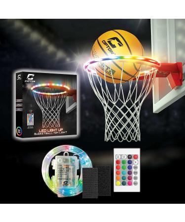 Cipton Glow in The Dark Basketball Rim with 6 Color Changing Luminescent LED Lights  Remote Included  Official Size Basketball Net White - Buy Online on GoSupps.com