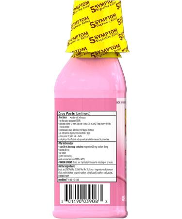 Pepto Bismol Original Liquid 5 Symptom Medicine - Including Upset Stomach and Diarrhea Relief 8 oz (Packaging May Vary) 8 Fl Oz (Pack of 1) - Buy Online on GoSupps.com