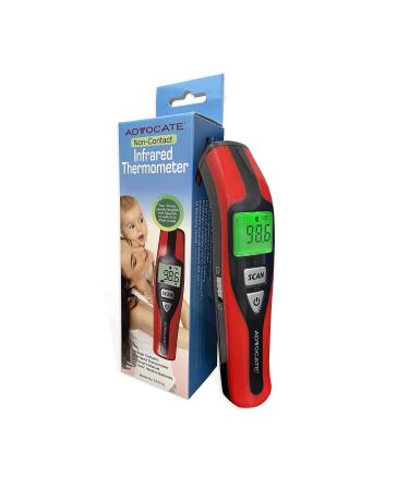 Advocate Touchless Speaking Thermometer for Adults, Kids & Babies  Digital Infrared Thermometer  Accurate Handheld IR Laser Instant Read Fever Thermometer
