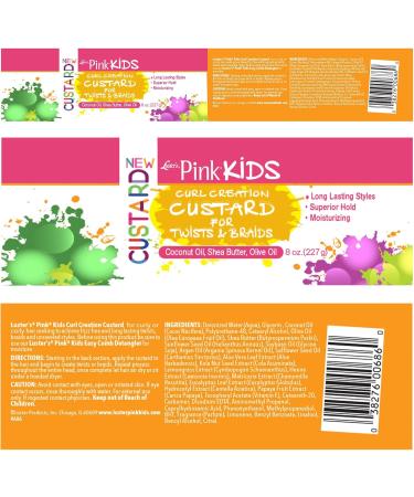 NEW PACK OF 3 LUSTER'S PINK KIDS CURL CREATION CUSTARD 8 OZ FOR TWIST & BRAID - Buy Online on GoSupps.com