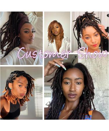 DaiMer 100% Human hair Dreadlocks Extensions for Black Women 12 inch Afro Kinky 10 Strands 0.4cm Real Hair Fashion Handmade Permanent Loc Extensions for Men Black Women (12 Inch 10 Locs) 12 inch 10 Locs 1B 0.4cm - Buy Online on GoSupps.com