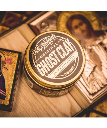 Dick Johnson Ghost Clay Hairwax - Supermatt Hold Matte Finish 100ml | Flexible Styling & Pleasant Fragrance - Buy Online on GoSupps.com