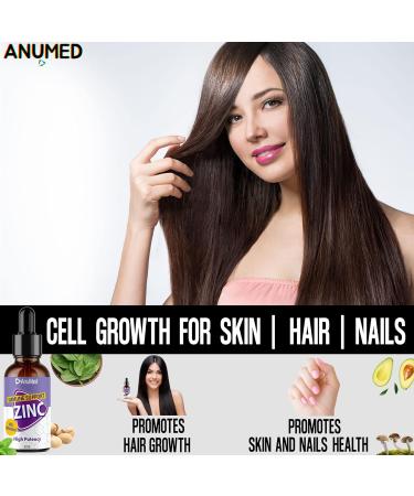 Anumed Natural Zinc Gluconate 15mg Liquid Drops - Immune System & Brain Support - Vegan & Non-GMO - 2 Packs of 2oz - Buy Online on GoSupps.com