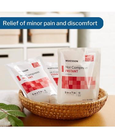 McKesson Instant Hot Pack Disposable 5 x 7 - 24 Packs, 24 Total - 1 Count | Hot Compress for Quick Pain Relief - Buy Online on GoSupps.com